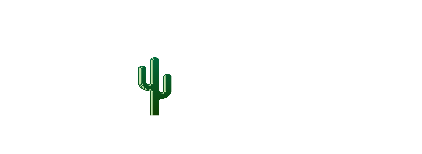 4 Sons Garage Door Logo White with Color Cactus